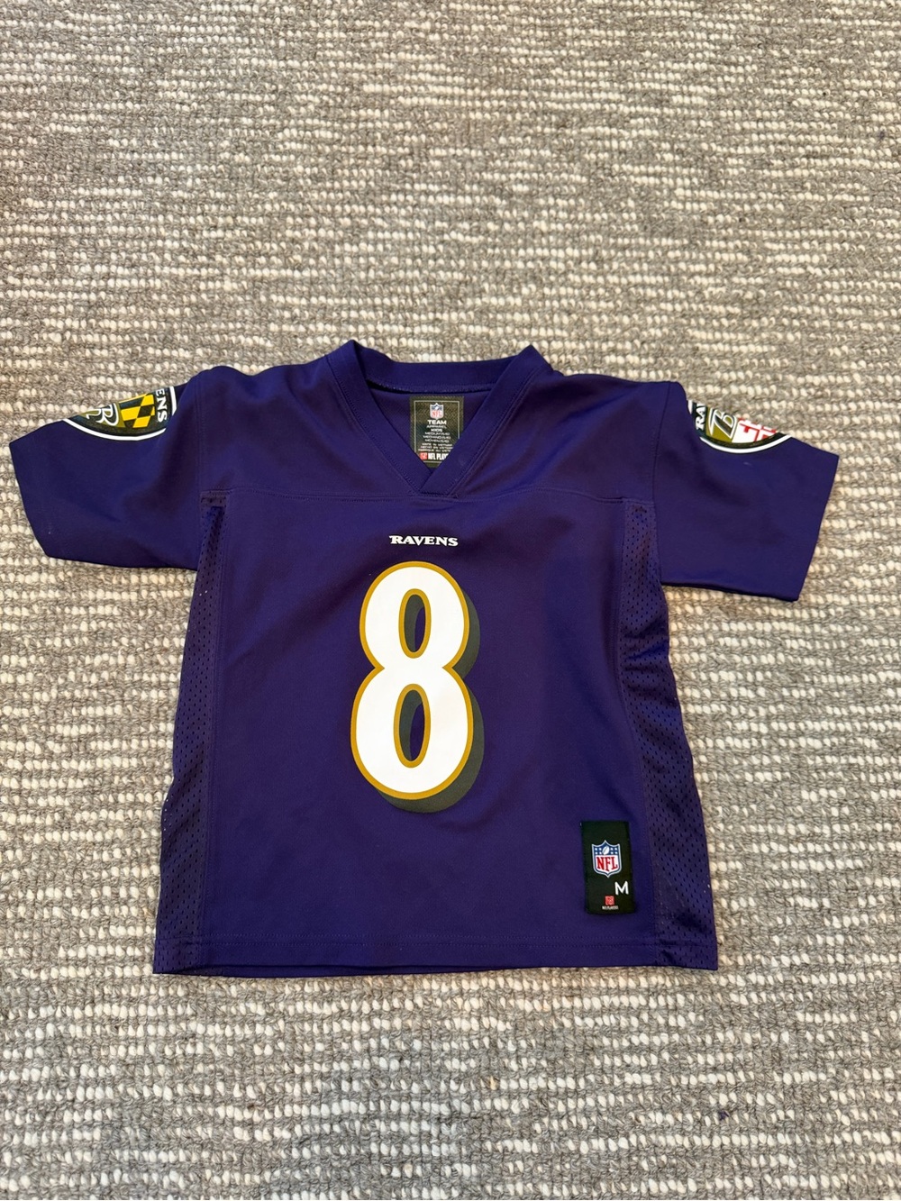 Baltimore Ravens Purple Kids Jersey - #8